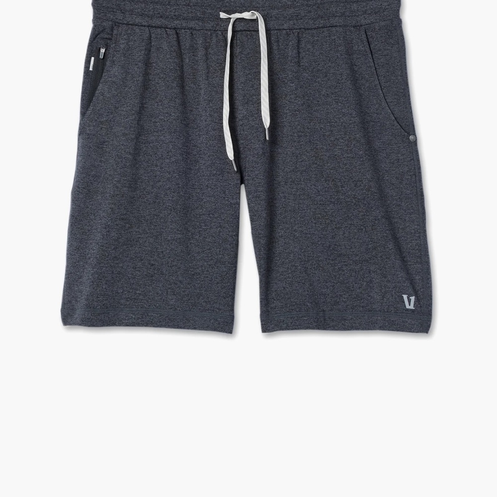 Men's Vuori Charcoal Gray Athletic Shorts Ponto Performance Short 7”